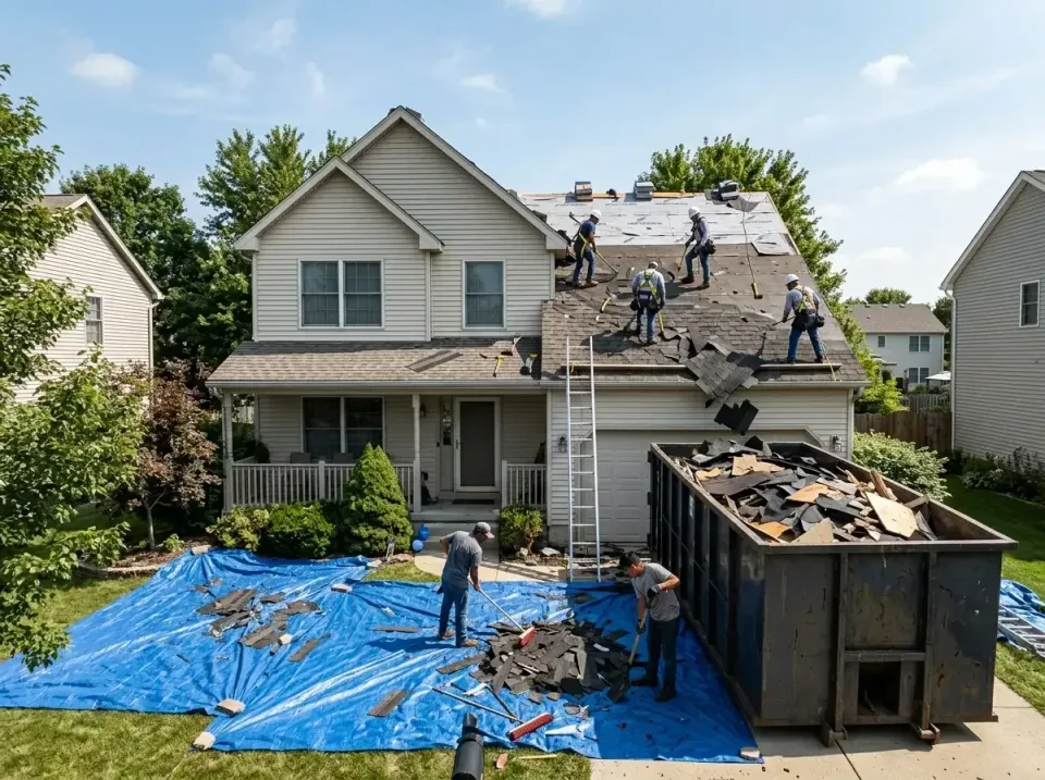 roof-replacement-debris-remova-004 — frequently asked questions, Cheapest Dumpster Rentals in Montgomery Village, MD